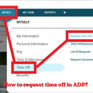 how to request time off in adp