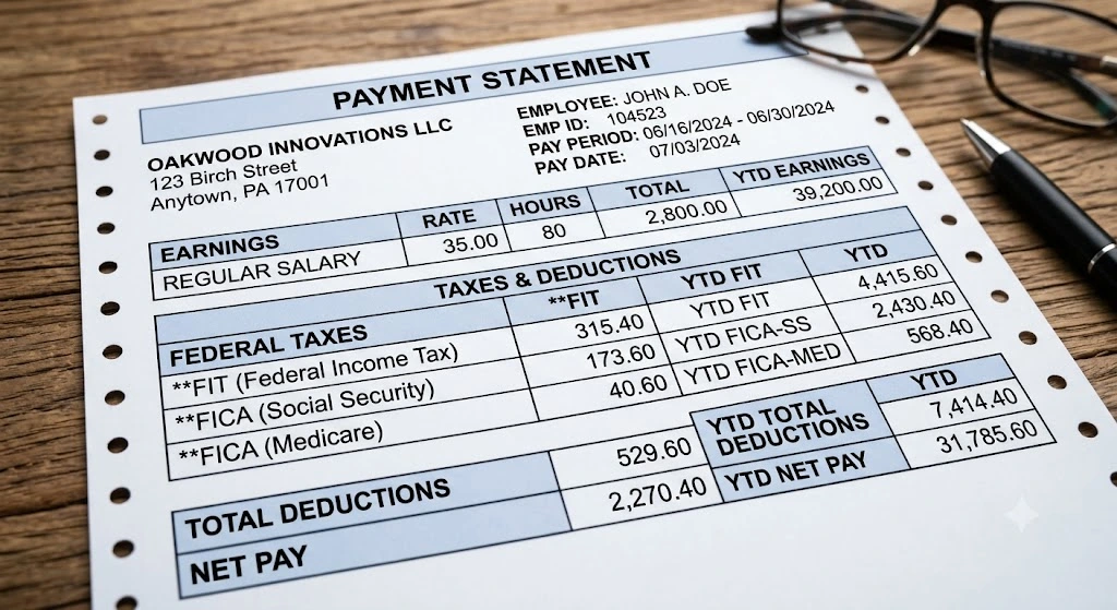 What-Does-FIT-FICA-and-YTD-Mean-on-a-Pay-Stub